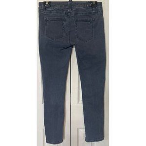 Cabi Jeans Women's Slim Boyfriend Denim Gray Skinny Fit Low Rise Size 2 (29X28)